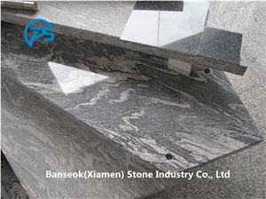 China Juparana Granite Stairs & Steps, Multicolor Granite Stairs, China Granite Stair Riser