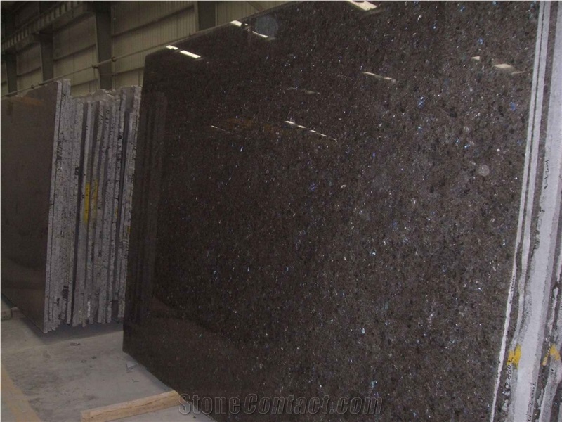 Angola Blue Granite Slab;Blue Stone Slab;Black Color with Blue Spot
