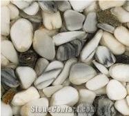 Artifical Onyx with Grey Pebble Stone and Lighting Backside