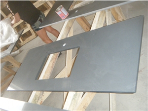 Black Quartz Solid Surface Kitchen Countertops/Bar Top/Worktop/Vanity Top,