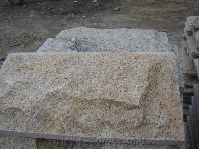 China Cheap Grey Granite Mushroom Stone, Grey Mushroom Stone for Wall Cladding