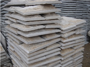 China Cheap Grey Granite Mushroom Stone, Grey Mushroom Stone for Wall Cladding