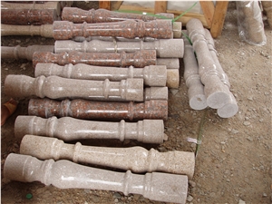 China Red Granite Baluster, Modern Design Granite Stone Railing for Interior & Exterior Decoration