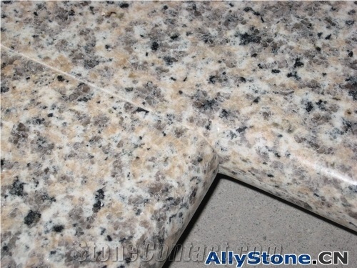 Full Bullnose Countertop, Beige Granite Kitchen Countertops