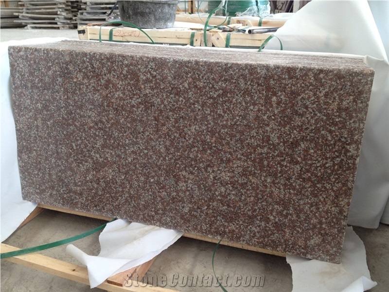G687 Granite Stairs & Steps, China Red Granite Polished Stairs
