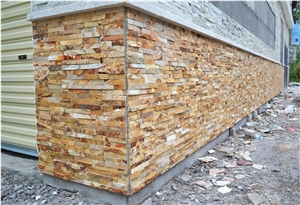 Golden Slate Cultured Stone Walling & Building