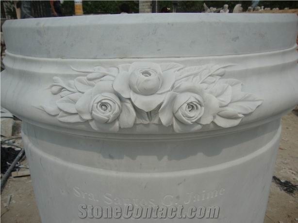 Hunan White Marble Column