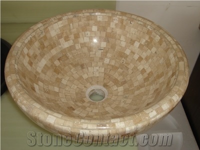 Mosaic Sinks, Beige Color Sinks & Basin
