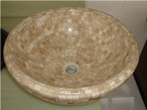 Mosaic Sinks, Beige Color Sinks & Basin