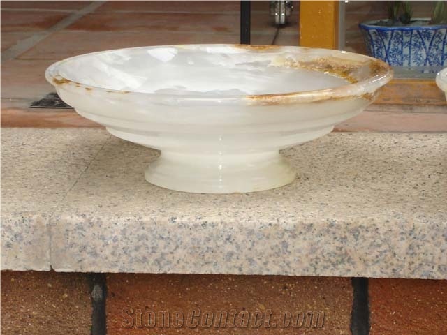 Onyx Sinks, White Color Onyx Sinks