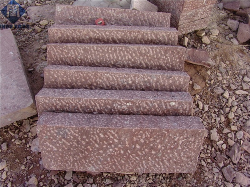 Dayang Red Granite Cobble Stone, Paving Sets, Cube Stone