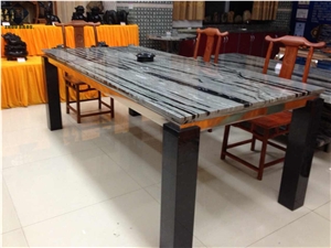 Hua an Jade Grey Marble Table Sets, Garden Tables