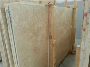 Light Travertine Cakmak Cross-Cut Filled & Honed Slabs
