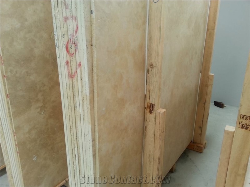 Light Travertine Cakmak Cross-Cut Filled & Honed Slabs