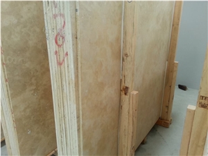 Light Travertine Cakmak Cross-Cut Filled & Honed Slabs