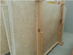 Light Travertine Cakmak Cross-Cut Filled & Honed Slabs
