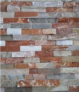 China Multicolor Quartzite Cultured Stone