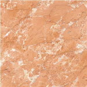 Foshan Manufacture Orange Color Tea Rose Marble Marble Thin Stone Panel for Bathroom Wall Design