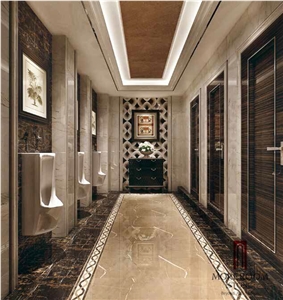 Iran Beige Marble Shayan Cream Marble Border Skirting Border Decos Flooring Border Indoor Stone Tiles