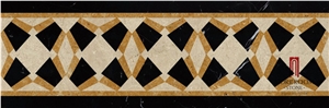 Iran Beige Marble Shayan Cream Marble Border Skirting Border Decos Flooring Border Indoor Stone Tiles