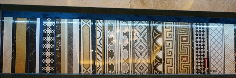 Iran Beige Marble Shayan Cream Marble Border Skirting Border Decos Flooring Border Indoor Stone Tiles