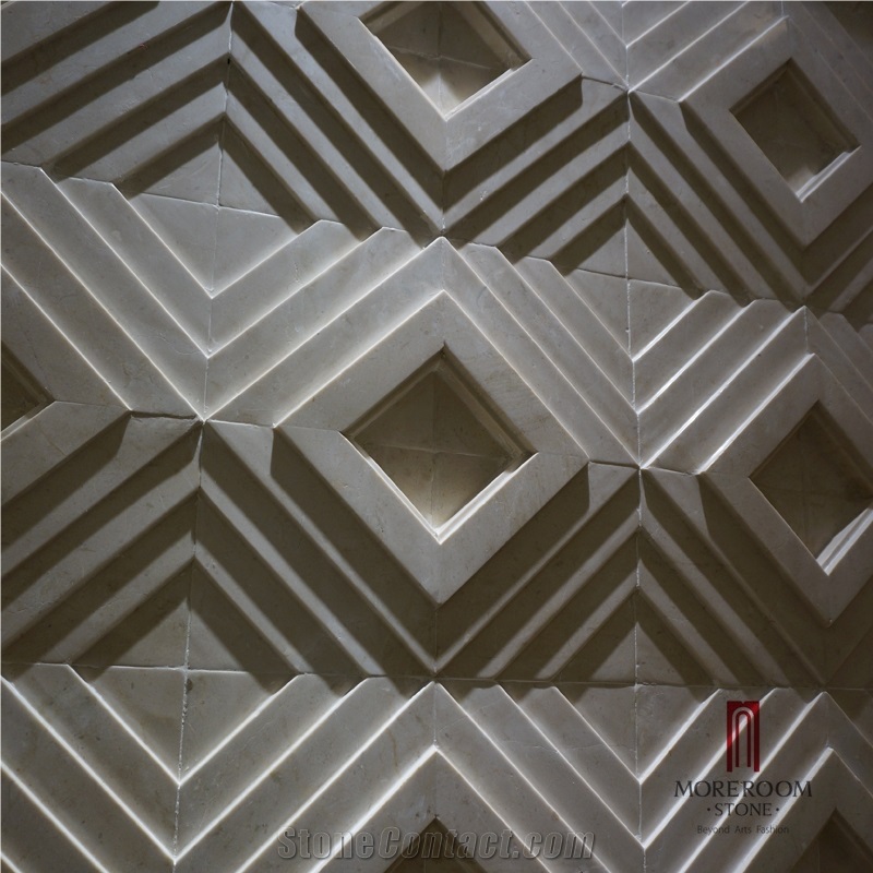Iran Beige Marble Shayan Cream Marble Walling Tiles 3d Wall Panels Cnc Wall Panel 3d Wall Decor Tiles Ceramic Backed Wall Tiles