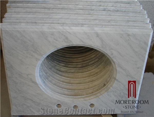 Italy Volakas Marble Countertop Bathroom Countertops Custom Vanity Tops Modern Bathroom Design