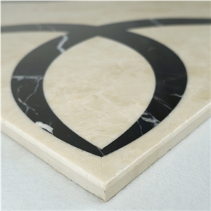 Laminated Medallions,Creama Marble Water-Jet Composite Marble Pattern