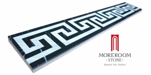 Moreroom Stone Turkey Cappuccino Volakas White Laminated Marble Flooring Border Designs