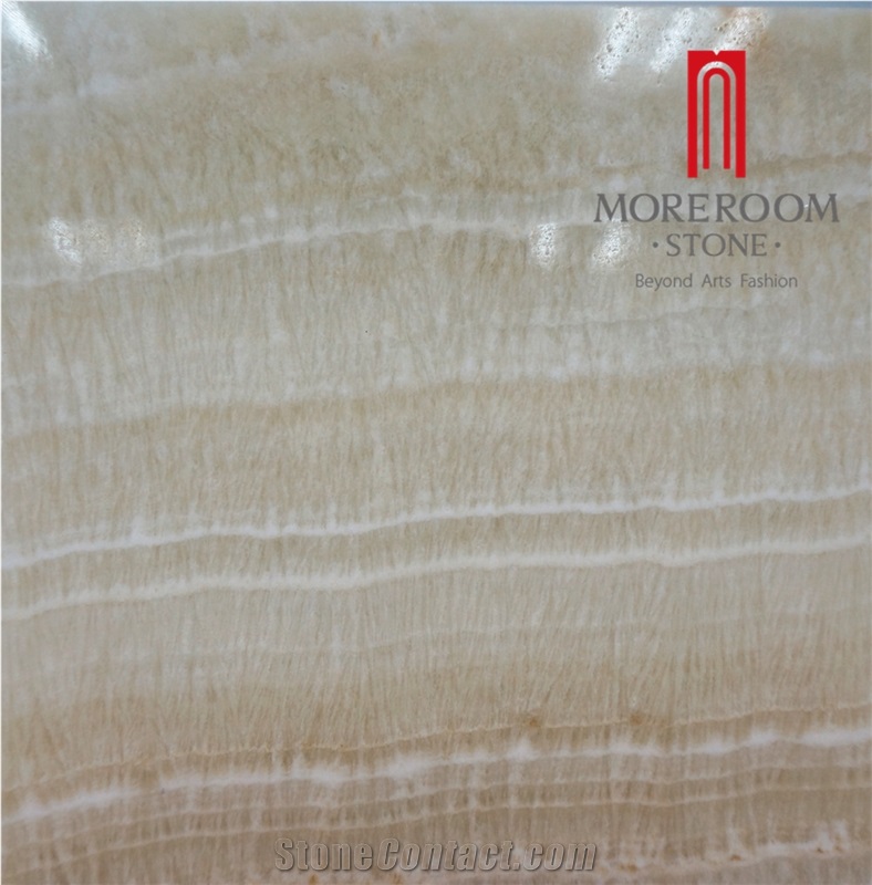 Permeable to Light Onyx Slabs & Tiles-Composite with Fiber Glass