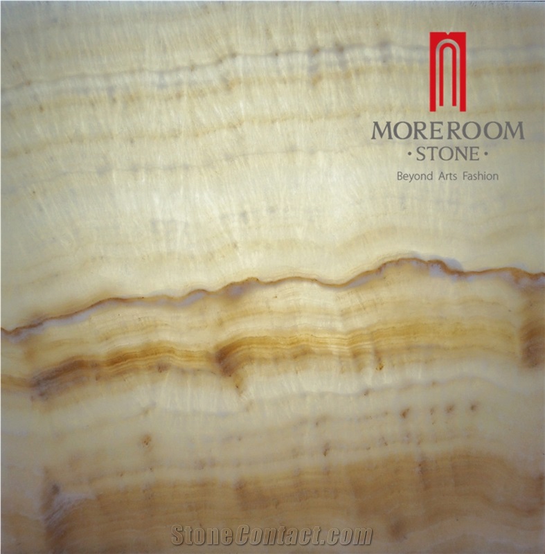 Permeable to Light Onyx Slabs & Tiles-Composite with Fiber Glass