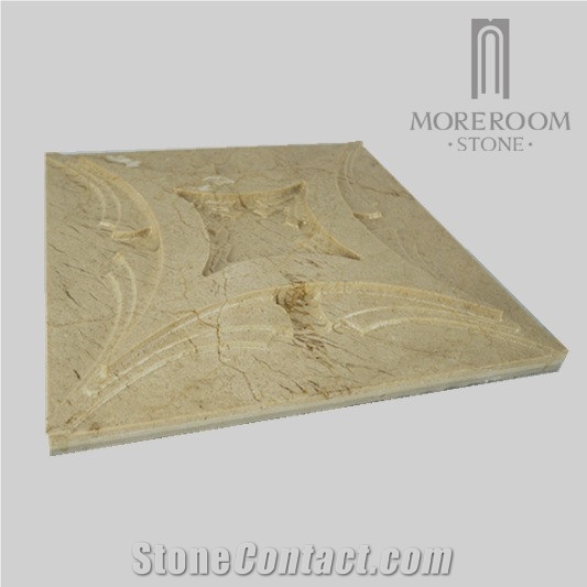 Serpecggiante Marble Etching 3d Cnc Walling Panel Tiles