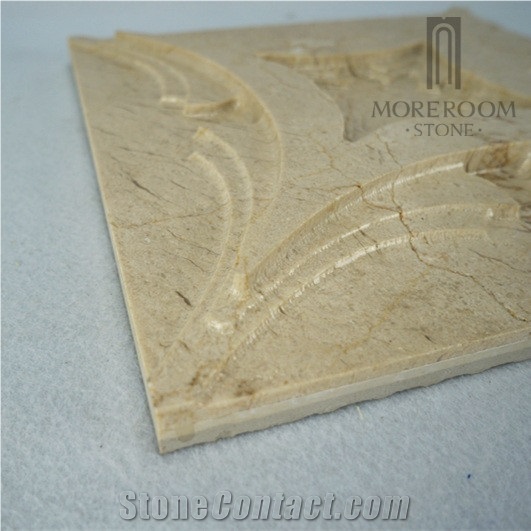 Serpecggiante Marble Etching 3d Cnc Walling Panel Tiles