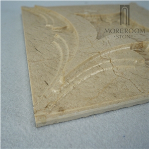 Serpecggiante Marble Etching 3d Cnc Walling Panel Tiles