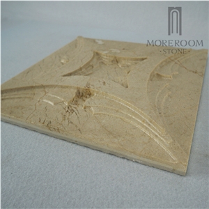 Serpecggiante Marble Etching 3d Cnc Walling Panel Tiles