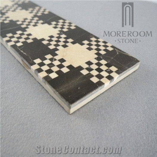 Spain Aulestia O Murelaga Nero Marquina Marble Marble Flooring Border Designs Marble Border Design Marble Border
