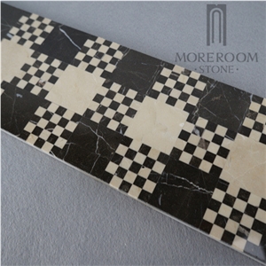 Spain Aulestia O Murelaga Nero Marquina Marble Marble Flooring Border Designs Marble Border Design Marble Border