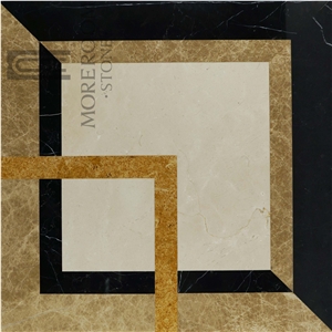Spain Bunol Emperador Light Marble Polished Medallion Tile, Modern Marble Flooring Design Home Decor Spanish Marble Price