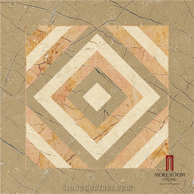 Spain Palma De Mallorca Amarillo Oro Marble Skirtings Faux Stone Border Decos Mosaic Border