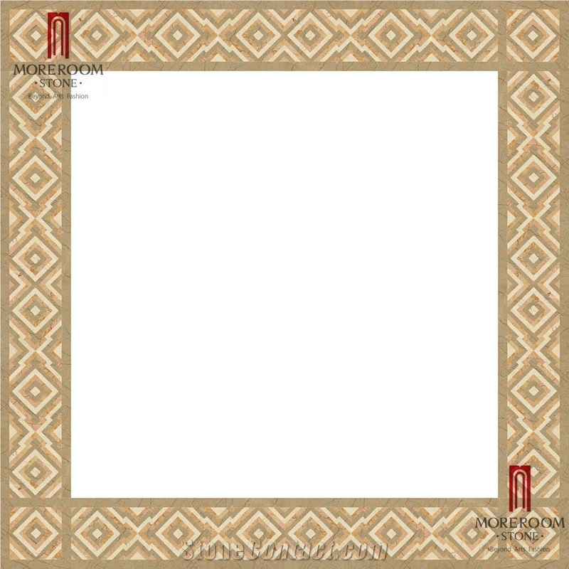 Spain Palma De Mallorca Amarillo Oro Marble Skirtings Faux Stone Border Decos Mosaic Border