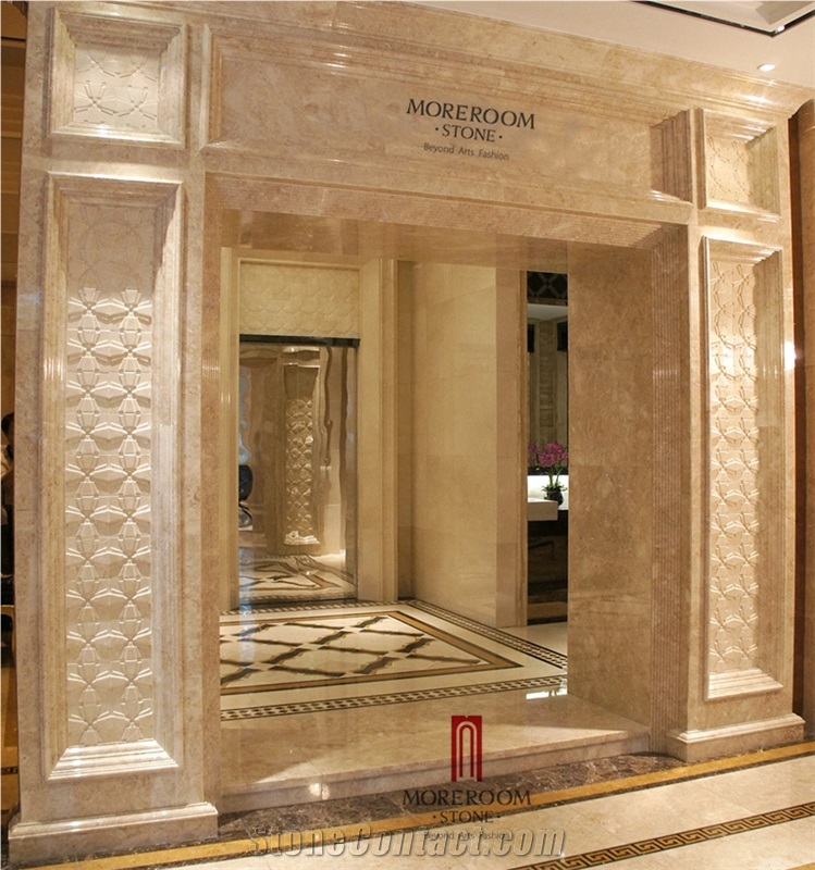 Spanish Beige Marble Tiles Crema Marfil Marble Polished Walling Tiles 3d Wall Panels Cnc Wall Panels Composited 3d Wall Natural Stone Tiles Decor Marble