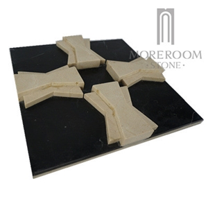 Spanish Black Marble Nero Marquina Marble Wall Tiles 3d Wall Panel Cnc Wall Panel Wall Deco Brick Composite Marble 3d Panels