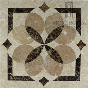 Turkey Burdur Quarry Ultraman Beige Marble Mix Emperador Dark Marble Flower Medallion Turkey Burdur Quarry Ultraman Beige Marble Mix Emperador Dark Marble Flower Medallion