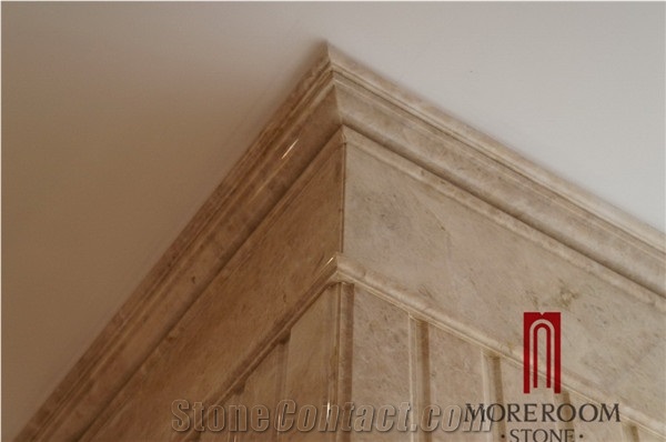 Turkey Cappuccino Light Marble Columns Architectural Columns Sculptured Columns Roman Columns Villa and Hotel Decor