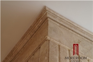 Turkey Cappuccino Light Marble Columns Architectural Columns Sculptured Columns Roman Columns Villa and Hotel Decor