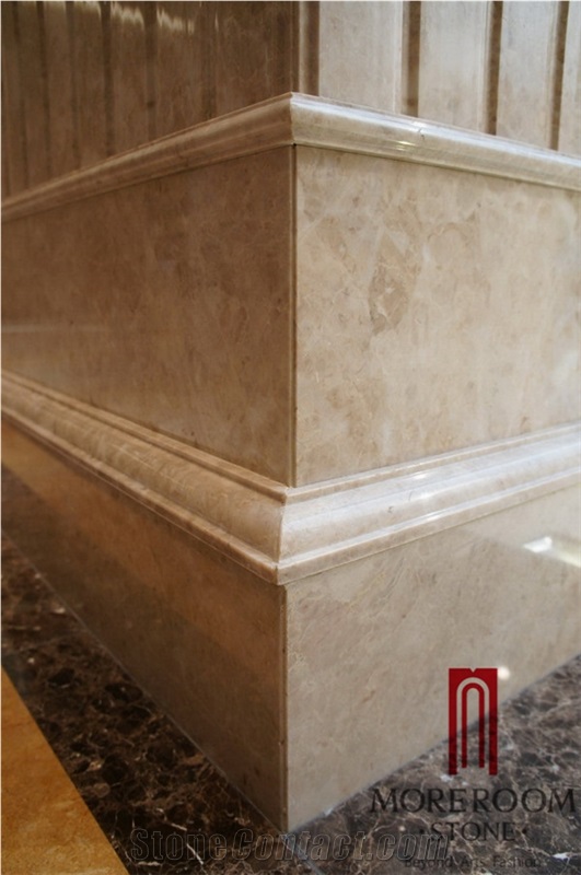 Turkey Cappuccino Light Marble Columns Architectural Columns Sculptured Columns Roman Columns Villa and Hotel Decor