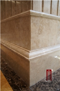 Turkey Cappuccino Light Marble Columns Architectural Columns Sculptured Columns Roman Columns Villa and Hotel Decor