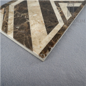 Turkey Cappucino Marble Dark Emperador Marble Border Skirting Border Decos