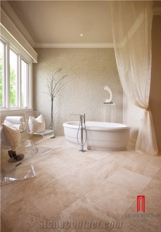 Turkey Travertine Yellow Brown Slabs & Tiles Light Beige Travertinn Floor Tile