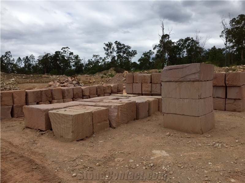 Aussie Gold Buff, Flinders Sandstone Blocks, Brown Sandstone Blocks